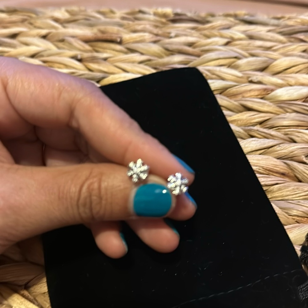 Pandora snowflake earrings